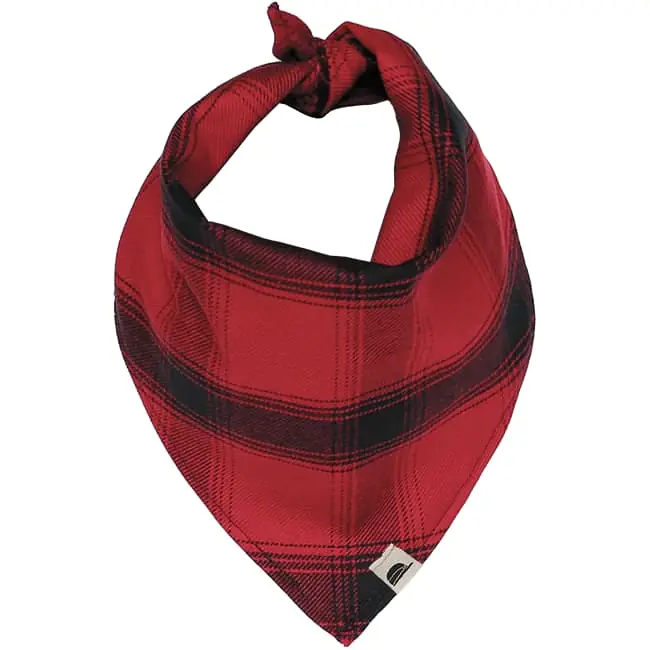 Sk Pet Bandana - Red/black Plaid - SM