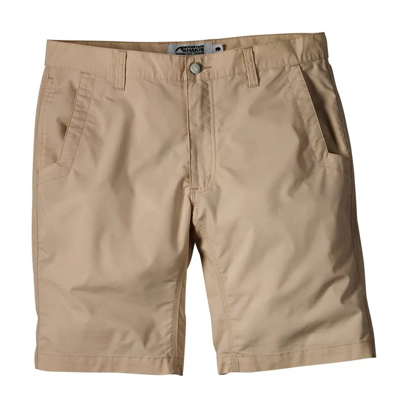 Men‘s Stretch Poplin Short Slim Fit - Khaki - 42x10